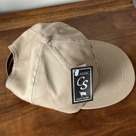 NWT 1997 Spokane WA Lilac Bloomsday Run Ball Cap Hat Beige Unisex Vintage USA - Picture 7 of 12